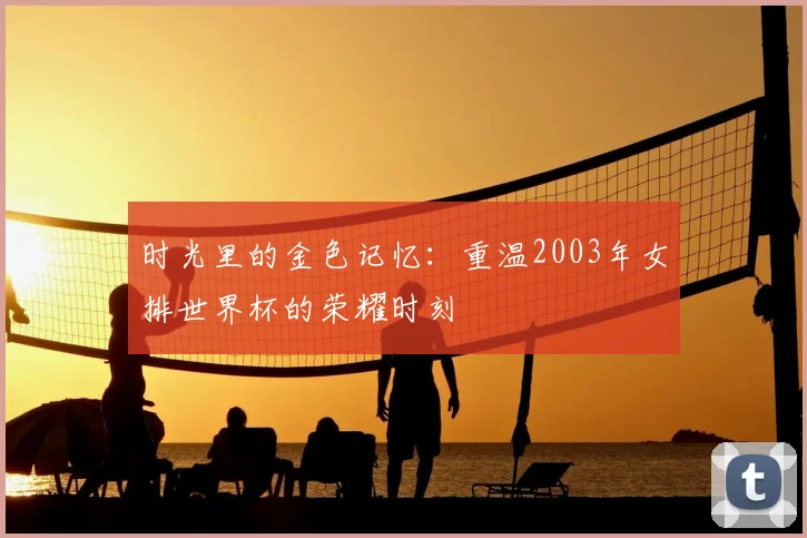 时光里的金色记忆：重温2003年女排世界杯的荣耀时刻